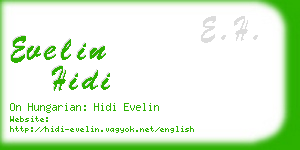evelin hidi business card